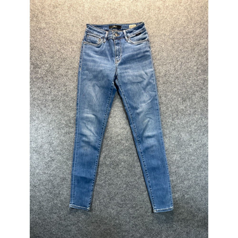 Mavi Jeans Women's 25x30 Alissa High Rise Super Skinny Stretch Blue Denim